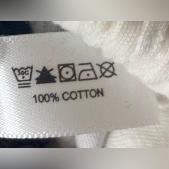 Lisa Todd Short Sleeve Blouse/Tunic Size Small Black/White NEW Drawstring Hem - Picture 7 of 8